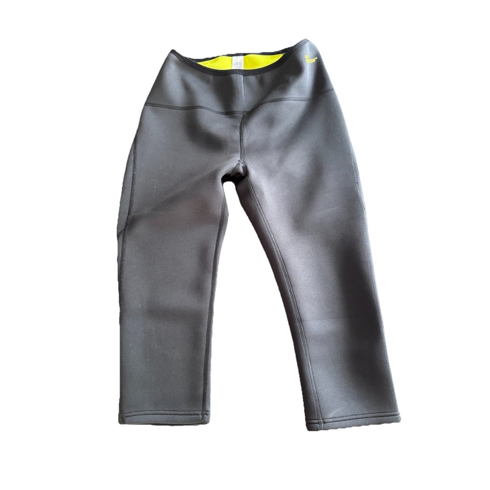 Hot Shapers Women's Size XL Thermal Capri Pants Black
